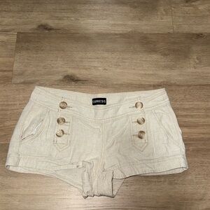 Express Women's High Waist Tan Shorts